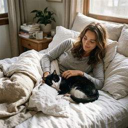 Crisp linen sheets, lazy sunlight, no alarms.